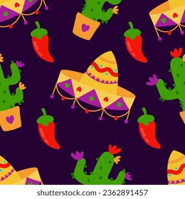 vector flat design of dia de muertos pattern