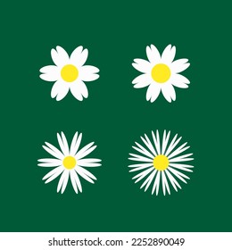 Vector flat design flower collection
