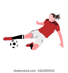 vector flat design football player
