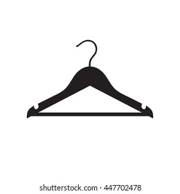 vector flat design icon of clothing hanger. EPS