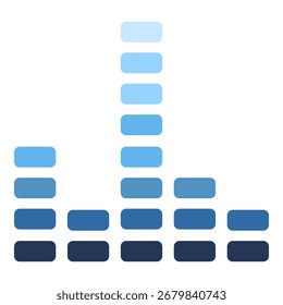 Ícone de design plano de vetor - equalizador