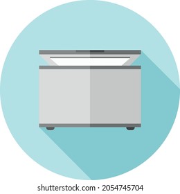 Vector flat design icon Freezer. Vector illustration