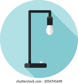 Vector flat design icon Industrial Lamp. Vector illustration
