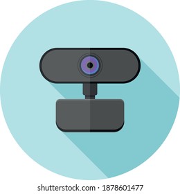 Vector flat design icon Webcam. Vector illustration