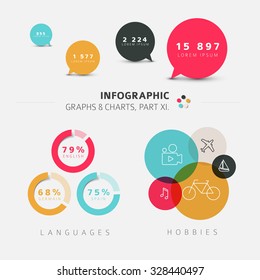 Vector flat design infographic elements - 11. part of my infographic bundle