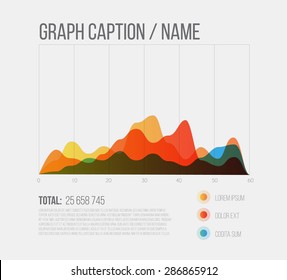 vector flat design infographics statistics colorful graph template