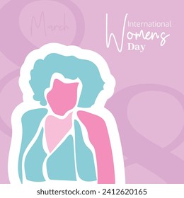 Vector flat design international womens day illustration