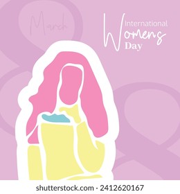 Vector flat design international womens day illustration