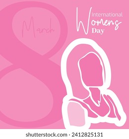Vector flat design international womens day illustration
