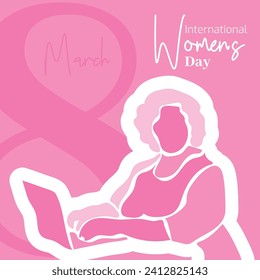 Vector flat design international womens day illustration