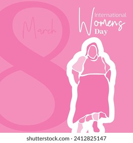 Vector flat design international womens day illustration