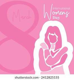 Vector flat design international womens day illustration