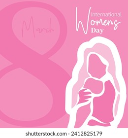 Vector flat design international womens day illustration