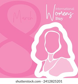 Vector flat design international womens day illustration