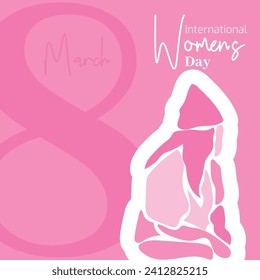 Vector flat design international womens day illustration