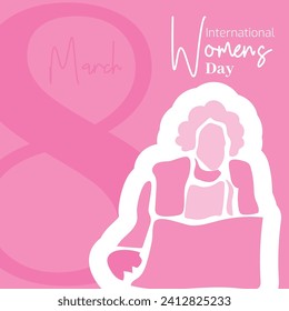 Vector flat design international womens day illustration