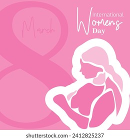 Vector flat design international womens day illustration