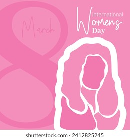 Vector flat design international womens day illustration