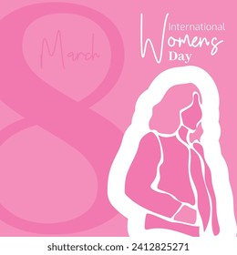 Vector flat design international womens day illustration