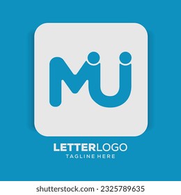 Diseño de la plantilla del logotipo de la letra de diseño plana del vector