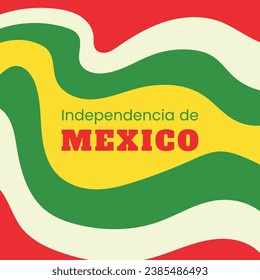 vector flat design mexico independence day concept template