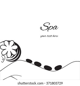 Vector flat design for spa,  massage  or beauty salon