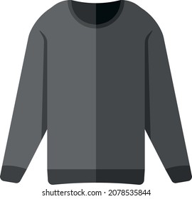 Vector Flat Design Sweatshirt. Simple Vector illustration