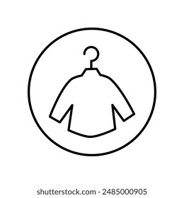Vector flat design symbol t-shirt icon.