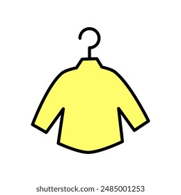 Vector flat design symbol t-shirt icon.