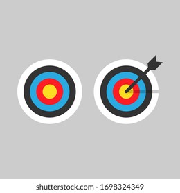 Vector Flat Design Target Illustrations