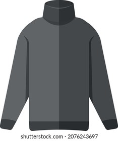 Vector Flat Design Turtleneck. Simple Vector illustration