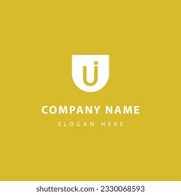 vector flat design ui letter initial logo