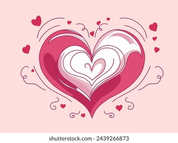 vector flat design valentines day background