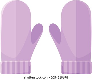 El invierno de diseño plano vectorial Mittens. Ilustración del vector