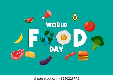 día mundial de la comida por diseño de vectores