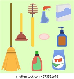 Vector Flat Detergents
