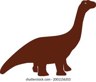 Vector Flat Dinosaur Design Illustration