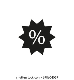 Vector flat discount icon