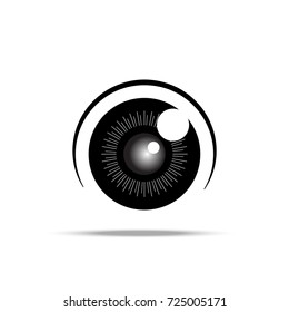 vector flat eye design icon