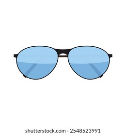 Vector flat fashion glasses isolated on white. Fashion Sunglasses. Hipster fashion glasses. Summer fashion glasses vector illustration.