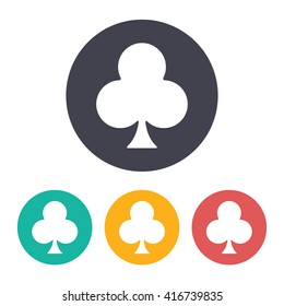 Vector flat game cross icon with set of 3 colors  