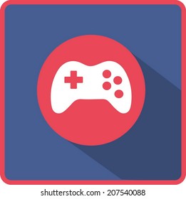 Icono de Joystick de vectores de juego plano