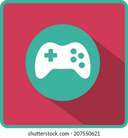 Vektorflaches Gaming-Joystick-Symbol