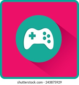 Vektorflaches Gaming-Joystick-Symbol