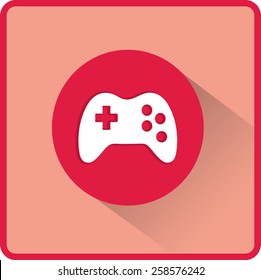 Vektorflaches Gaming-Joystick-Symbol