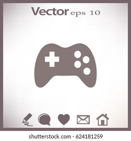 Icono de Joystick de vectores de juego plano