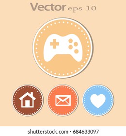 Vector flat Gaming Joystick Icon