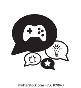 Icono de Joystick de vectores de juego plano