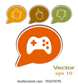 Vector flat Gaming Joystick Icon