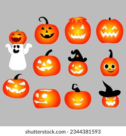 vector flat halloween element, icon ellements illustration